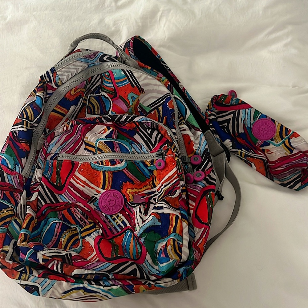 Kipling Backpack + pencil case